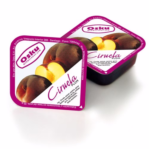 Mermelada Ciruela Osku 20Gr, Caja De 192 Und.