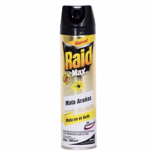Insecticida Raid Max Mata Araña 360 Cc.
