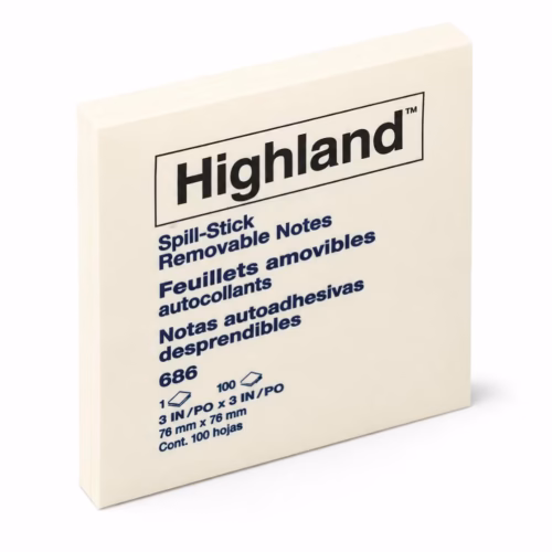 high labnd Nota Adhesiva Highland 3M 654 76X76 Mm