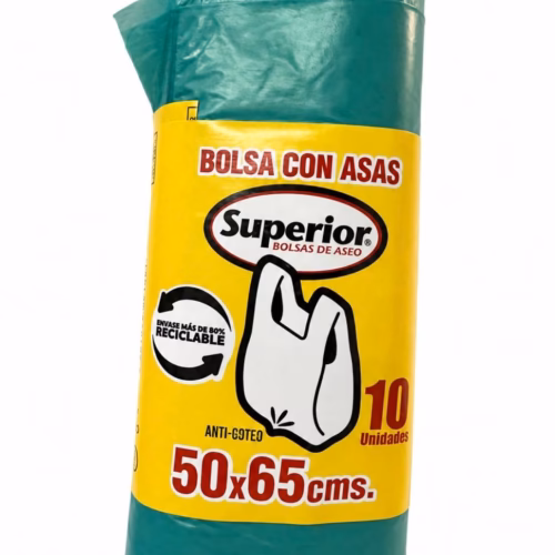 bolsa superio 50x65 Bolsa Superior 50 x 65 con Asas 10 unidades